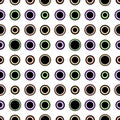 Summer seamless magic evil eye pattern for fabrics and textiles and packaging and gifts and linens and wrapping