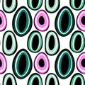 Summer seamless magic evil eye pattern for fabrics and textiles and packaging and gifts and linens and wrapping