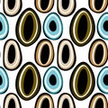 Summer seamless magic evil eye pattern for fabrics and textiles and packaging and gifts and linens and wrapping