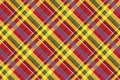 Summer seamless pattern madras check fabric texture