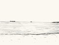 Summer seascape sketch