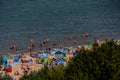 Summer seaside landscape, beach and Baltic Sea on a sunny summer day Jastrzebia Gora Polska