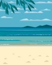 Summer seaside landscape Royalty Free Stock Photo