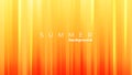 Summer season background. Vibrant orange color gradient banner with vertical dynamic lines.