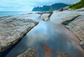 Summer Senja coast (Jagged Ersfjord, Norway, polar )