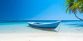 Summer Serenity, A Boat on the Beach at Sunrise Ã¯Â¿Â½ Great for Stock Photography