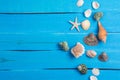 Summer setting With Few Marine Items background Royalty Free Stock Photo