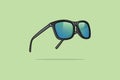 Summer Shiny Sun Glasses vector illustration.