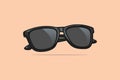 Summer Shiny Sun Glasses vector illustration.