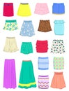 Summer skirts Royalty Free Stock Photo