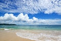 Summer sky and beautiful beach of Okinawa Royalty Free Stock Photo
