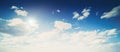 Summer sky clouds Royalty Free Stock Photo