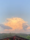 summer sky in the countryside not far from Minsk