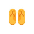 Summer slippers flat icon Royalty Free Stock Photo