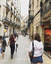 Summer small streets of Barcelona