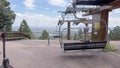 Ski lift ride at the Cheyenne Mountain Zoo