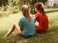 Summer snapshot 1970s style Royalty Free Stock Photo