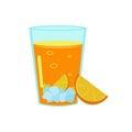 Summer soft fruit cold refreshment drinks glass.