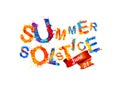 Summer solstice. June 21. Royalty Free Stock Photo