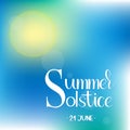 Summer solstice lettering