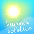 Summer solstice poster.