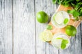 Summer sour cocktail mojito Royalty Free Stock Photo