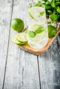 Summer sour cocktail mojito Royalty Free Stock Photo