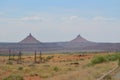 Summer in Southern Utah: Pair of Proportioned Rock Formations Royalty Free Stock Photo