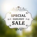 Summer special sale retro poster