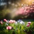 Summer or spring flowered background