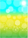 Summer spring sunny abstract background design template Royalty Free Stock Photo