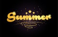 summer star golden color word text logo icon