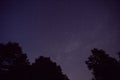 Summer starry shooting stars and planets