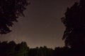 Summer starry shooting stars and planets