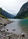 Lake in the mountains, Stilluptal lake in Tirol Austria Royalty Free Stock Photo