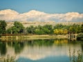 Summer Storm Approaches the Fishing Pond Royalty Free Stock Photo