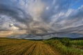 Summer storm cllouds landscape Royalty Free Stock Photo