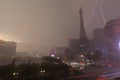 Summer Storm on Las Vegas Boulevard in Las Vegas, NV on July 19, 2013