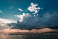 Summer storm over the city of PortimÃÂ£o.