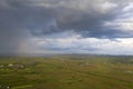 Summer storm over the fields