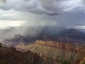 Summer storm over the Grand Canyon Royalty Free Stock Photo
