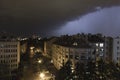 Summer storm over Zagreb