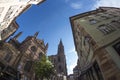 Summer Strasbourg in fish-eye lens Royalty Free Stock Photo