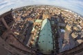 Summer Strasbourg in fish-eye lens Royalty Free Stock Photo