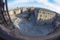 Summer Strasbourg in fish-eye lens Royalty Free Stock Photo