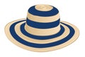 Summer straw hat Royalty Free Stock Photo