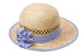 Summer straw hat Royalty Free Stock Photo