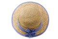 Summer straw hat Royalty Free Stock Photo