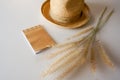 Notepad with hat Royalty Free Stock Photo