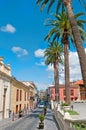 Summer street, La Orotava, Tenerife island, Spain